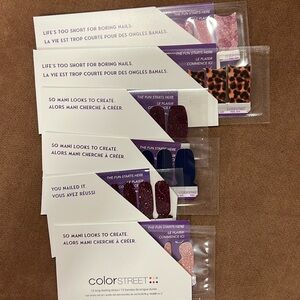 Six sets of new nail polish strips